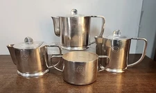 ORFEVRERIE H BEARD MONTREUX INTER-CONTINENTAL HOTELS FOUR PIECE SERVING SET