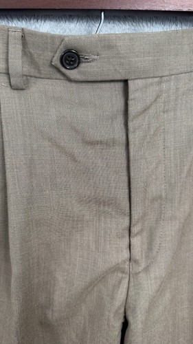 Pantalones chinos Lauren Ralph Lauren para hombre 34x30 marrón poliéster pierna recta cremallera mosca - Imagen 5 de 8