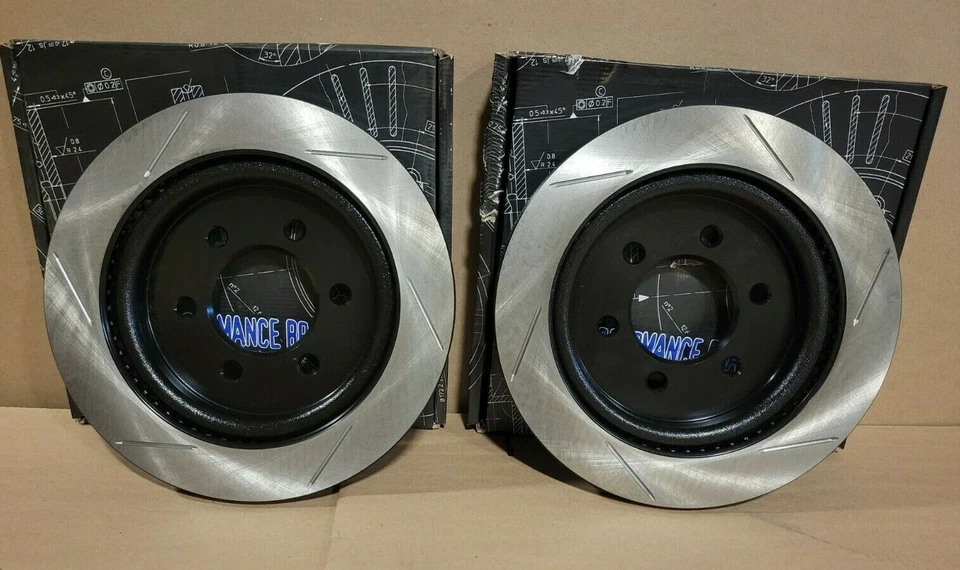 Brand New LEFT & RIGHT REAR StopTech Sport Slotted Rotors Fit 2018-2020 F150 - Image 2 of 4