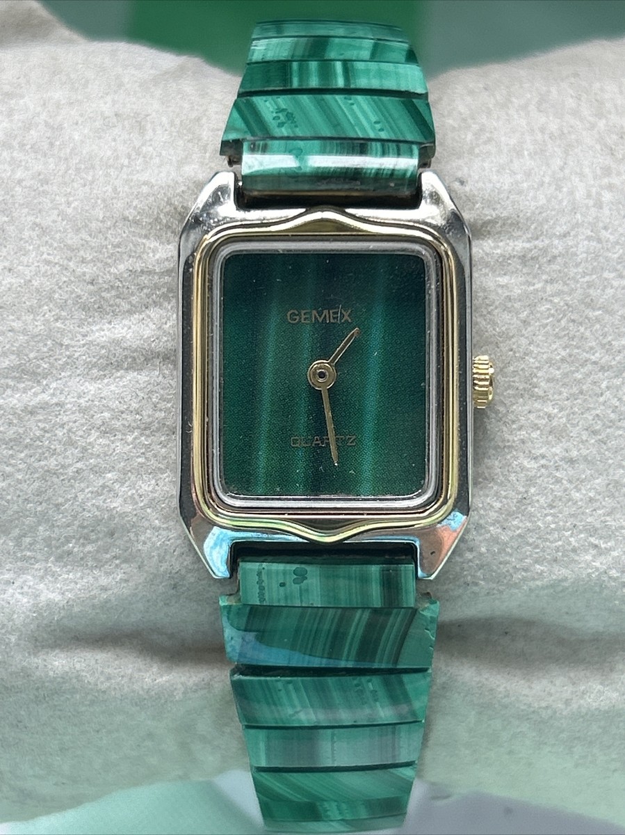Gemex Green Band Two Toned Women's Quartz Watch | eBay