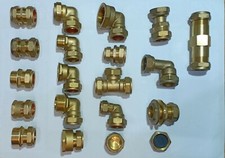 Brass ConnectorsCompression Pipe Fittings  Plumbing 22mm