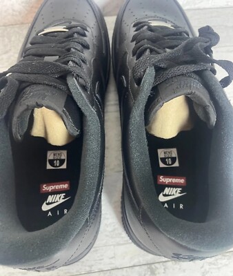 Nike Air Force 1 Low x Supreme Box Logo - Black CU9225-001 Nike Air Force 1 Low x Supreme Box Logo - Black CU9225-001