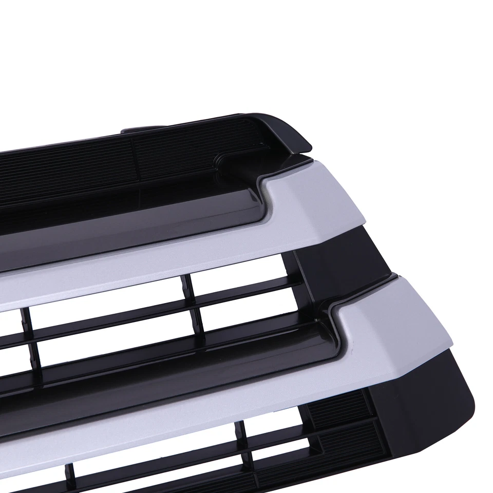 For 2017-2019 Toyota Highlander Front Bumper Grille Upper + Lower Sliver Black Foto 4 de 4