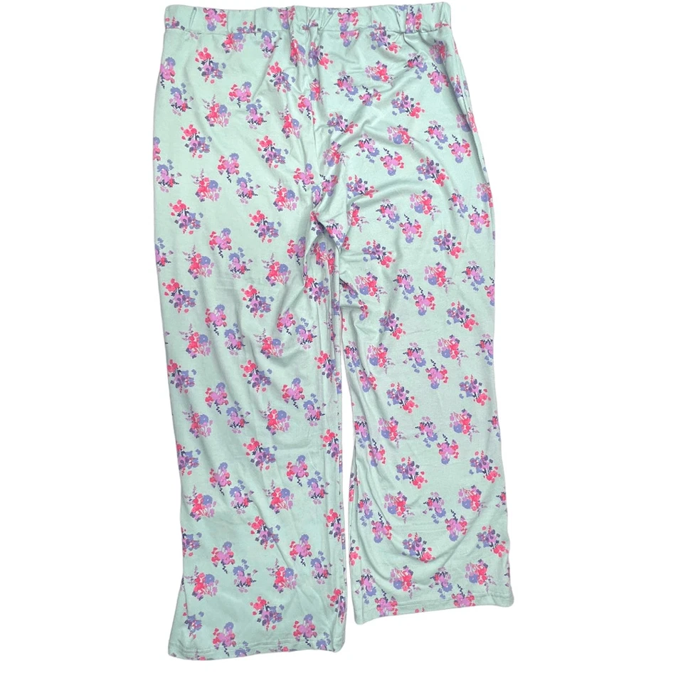 Parte inferior de pijama de jersey de algodón WOOLRICH para mujer grande floral brillante nuevo con etiquetas Foto 2 de 4