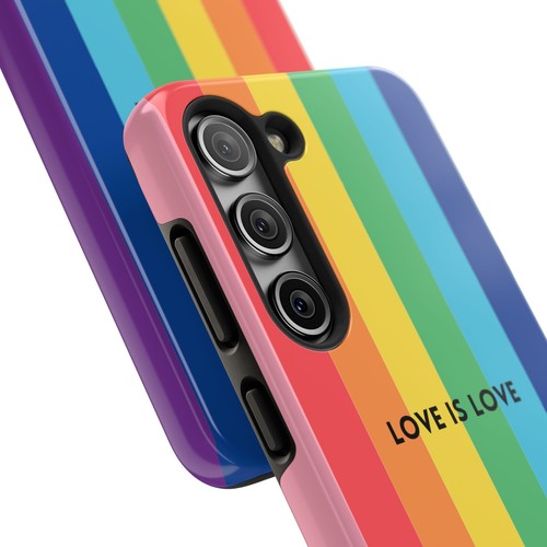 LOVE IS LOVE Colorful Love, Pride Tough Phone Case - Picture 87 of 97