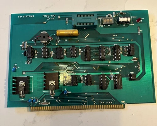 S-100 SD Systems PROM-100 EPROM Programmer Plus Manual (Altair, IMSAI)