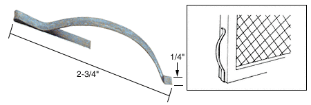 CRL WSC410N-XCP100 CRL 1/4" Screen Corner Tension Springs - Bulk - pack of 100 - Picture 2 of 4
