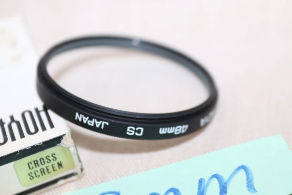 NEW Vtg HOYA 48mm CS CROSS SCREEN Filter Japan 48mm Cross Screen STAR Filter - Image 3 of 4