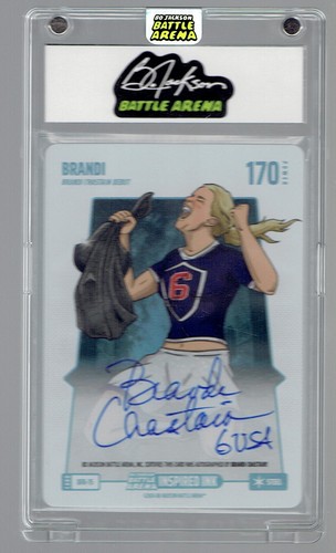 2024 Bo Jackson Battle Arena Brandi Chastain Autograph Auto Steel