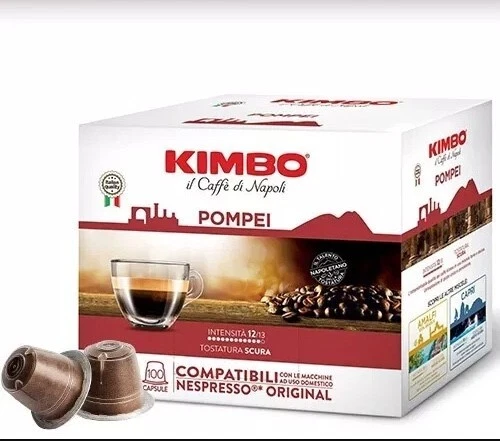 200 Capsule Kimbo Pompei - Capsule Compatibili con Nespresso Original - Immagine 2 di 3