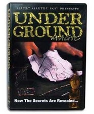UNDERGROUND MAGIC DVD BY MAGIC MAKERS 24 TRICKS VANISH CARDS COINS SLEIGHT HAND