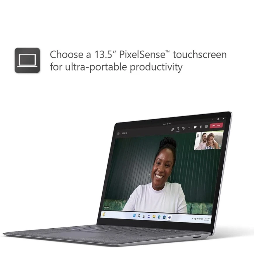 Microsoft Surface 5 13.5" Touch Laptop Intel Core i5 12th Gen 8GB RAM 512GB SSD - Image 4 of 4