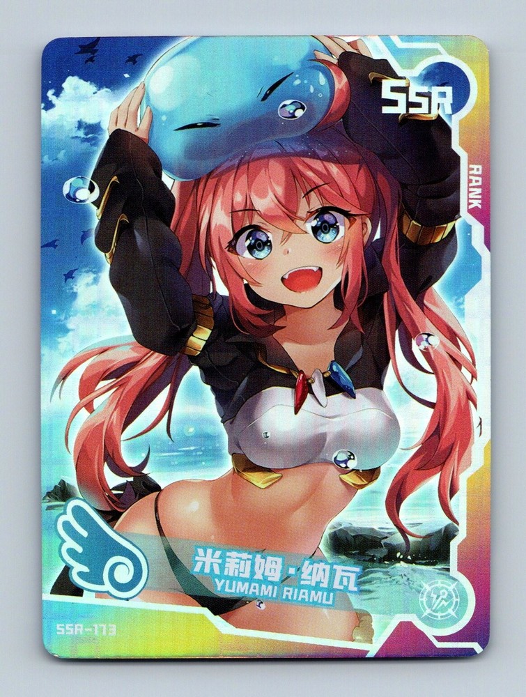 Goddess Story TCG - Yumami Riamu 173 - Foil - Anime Waifu Swimsuit Girl Party
