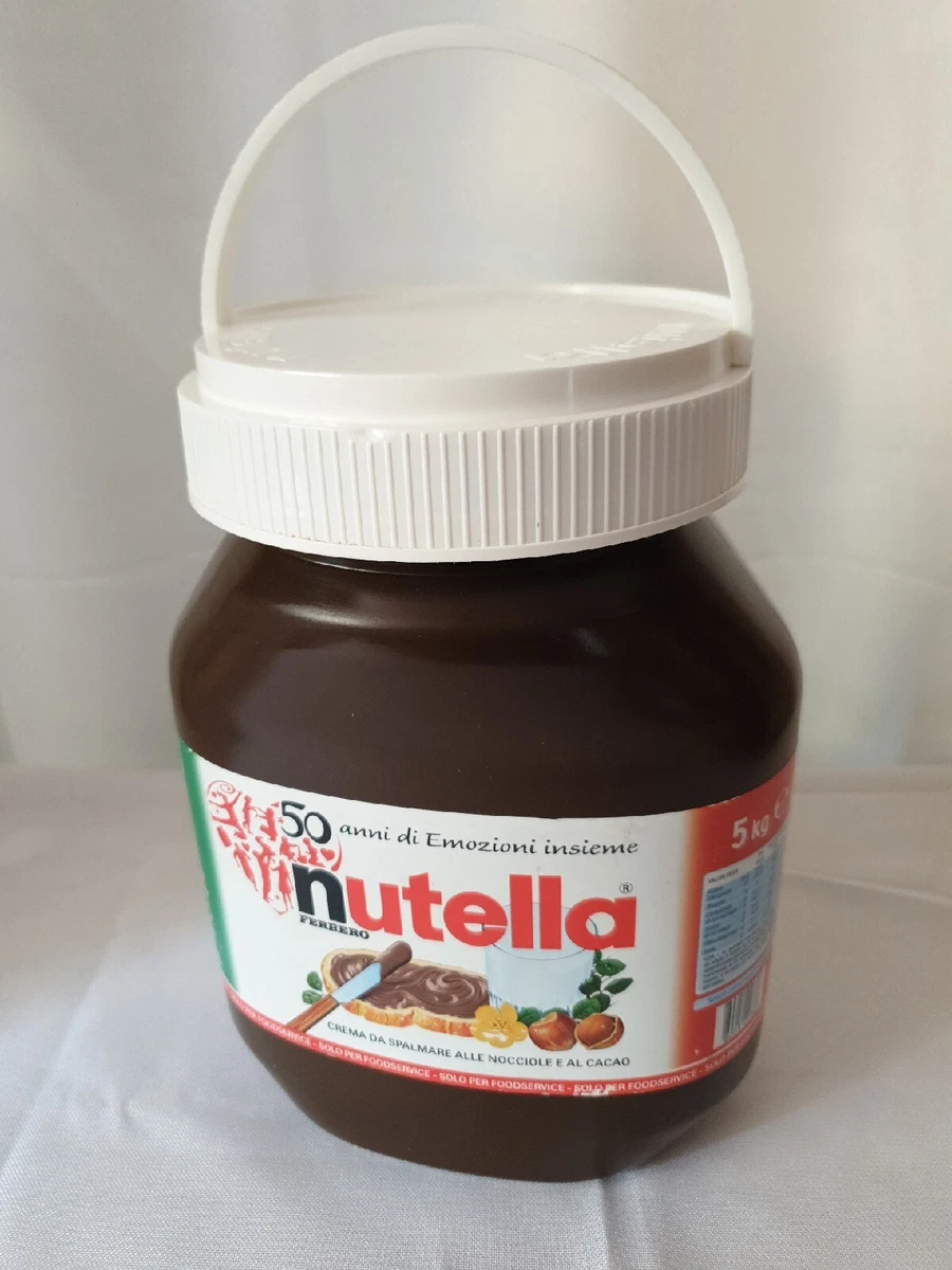 NUTELLA FERRERO 5 KG. 50 ANNI Di Emozioni BARATTOLO In Plastica Vuoto  Collezione