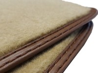 Beige FußMatten FüR Jaguar XK8 Bj.1996-2006 Coupe Beste QualitäT Velours 2 TLG
