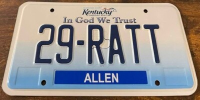 29 RATT Vanity License Plate 1929 Rat Rod Model A Truck Sedan