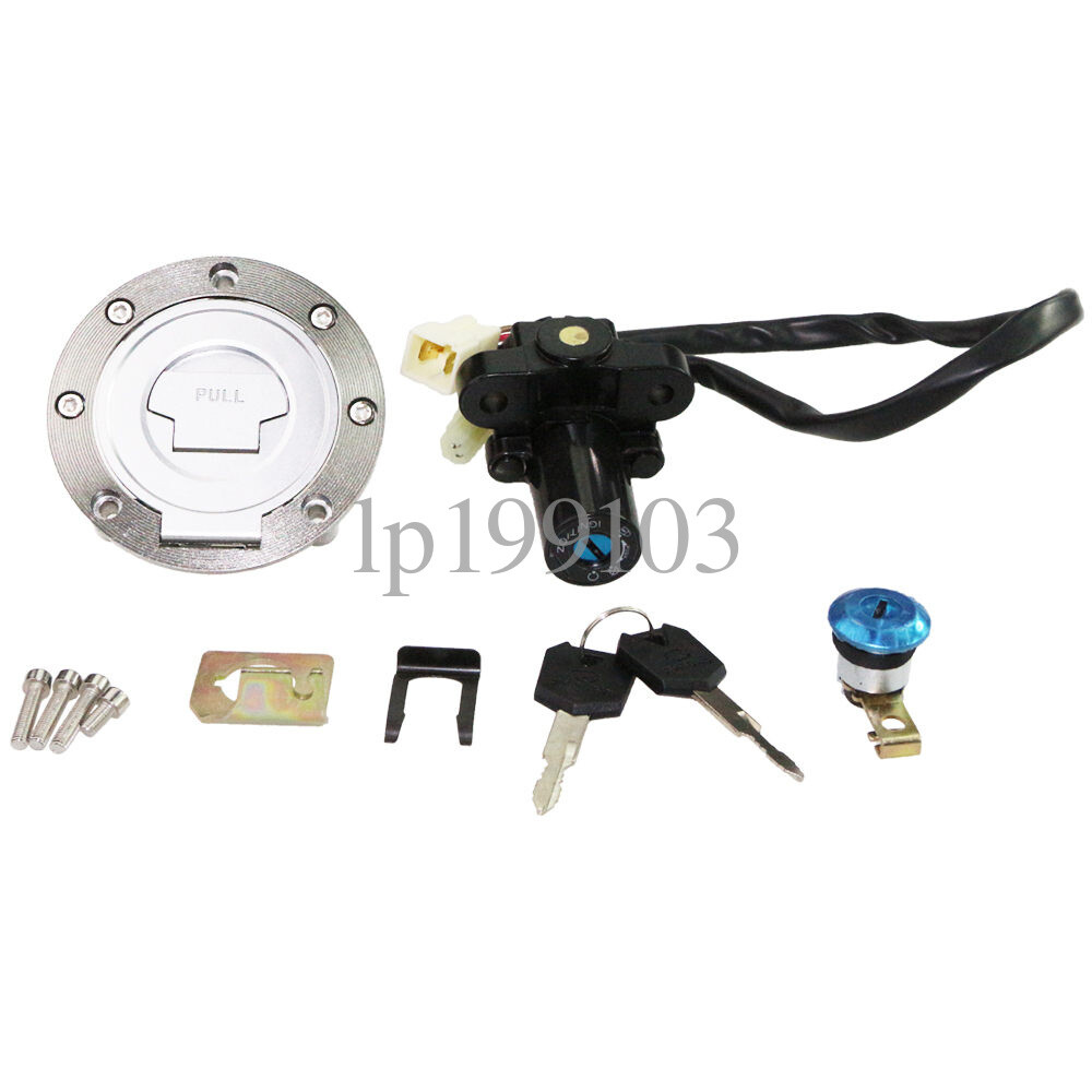 Eight。様 Ignition Switch Lock Fuel Gas Cap Set For Yamaha R1 2004