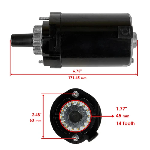 For Kohler SV470 SV530 SV540 SV590 Starter Motor Steel Gear Ride On & Mower AU - Picture 2 of 10