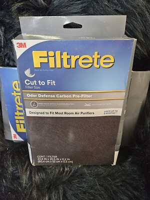 Filtrete 3M Odor Reduction Carbon Non-hepa Cut To Fit Air Purifier Filter 6 Mon.