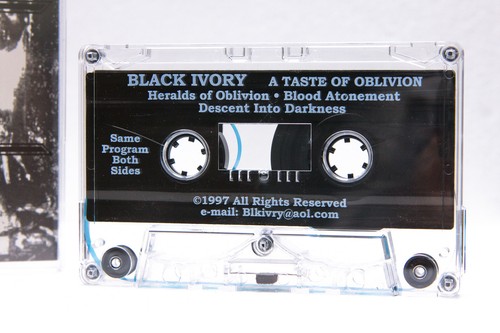 Rare 1997 BLACK IVORY A Taste Of Oblivion DEMO Cassette Tape | Death Metal Band - Imagen 5 de 12