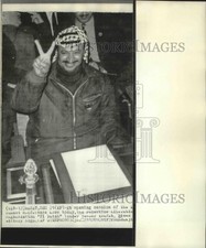 1969 Press Photo Arab Summit Conference - Yasser Arafat El Fatah Leader