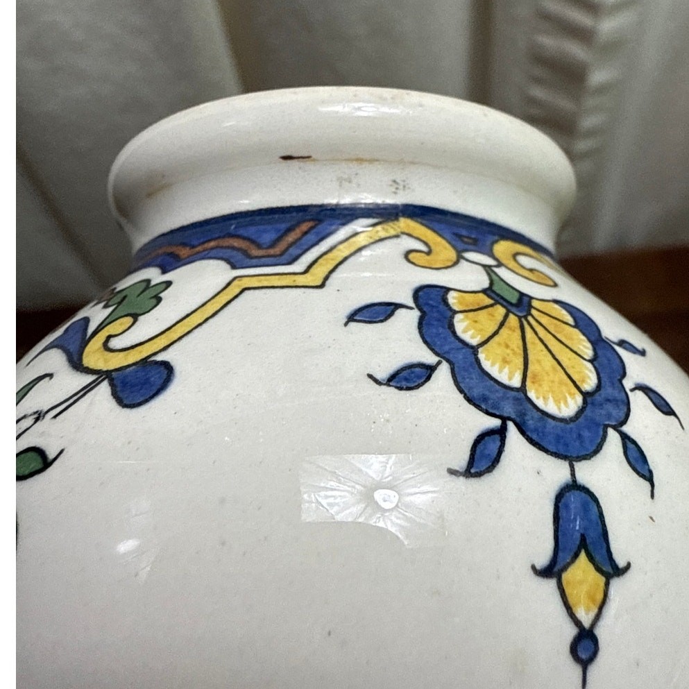 Vintage Moutarde Bocquet Yvetot 1735 Digoin & Sarreguemines France Mustard Jar