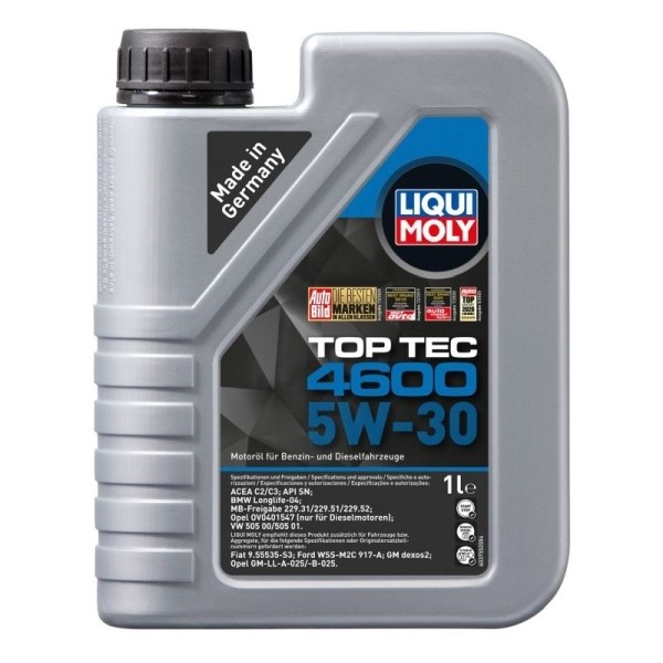 Huile 5W30 1L contre l'usure moteur Opel et DB 229.51