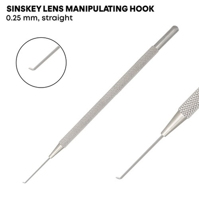 #ad Sinskey Lens Manipulating Hook 0.25 mm Straight 12.5 cm Ophthalmic Instruments $29.91