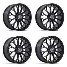 Set 4 24 Asanti Black Ab051 Envoy Gloss Black 24x10 Wheels 5x112 5x120 35mm Rim