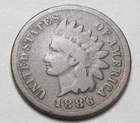 1886 T1 INDIAN HEAD CENT,NICE TOUGHER COIN!!!!(A5)