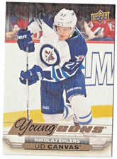 2015-16 Upper Deck CANVAS - Young Guns Nikolaj Ehlers #C116 (RC) ROOKIE CARD. rookie card picture