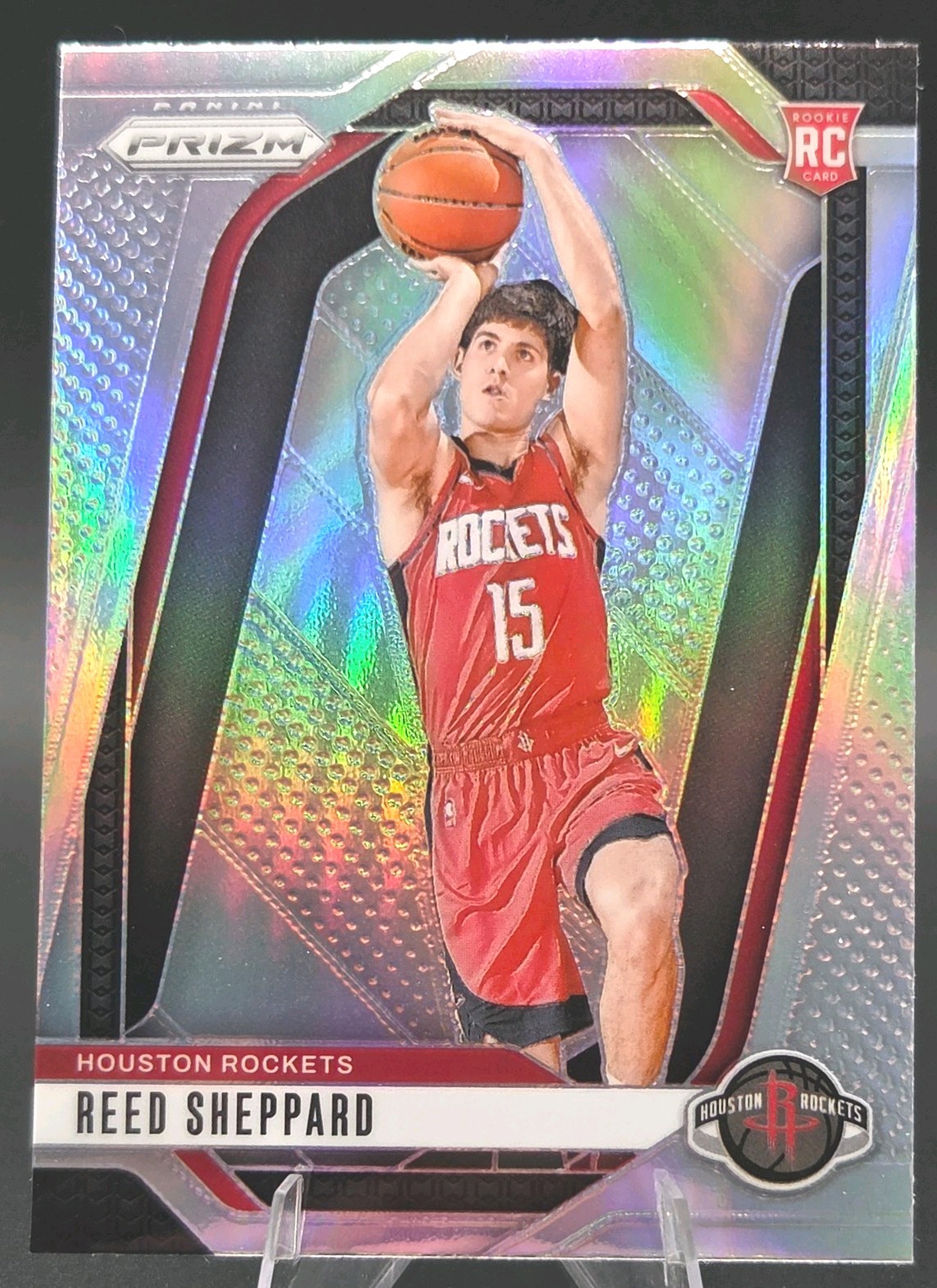 2024-25 Panini Prizm Reed Sheppard #268 Silver Prizm RC Houston Rockets 🚀 