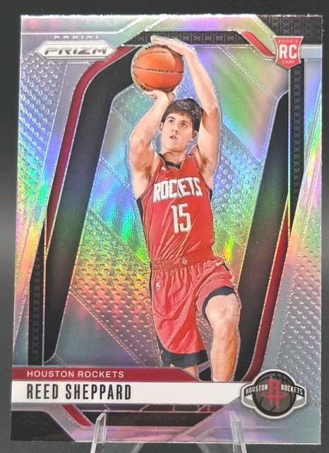 2024-25 Panini Prizm Reed Sheppard #268 Silver Prizm RC Houston Rockets 🚀