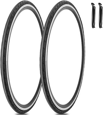 2 Pack 700x25C Bike Tire 700C 60 TPI 700 X 25C 60TPI, 700 X 60TPI 