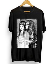Uzumaki Junji Ito Tomie Horror Manga Anime Top Nuova T-Shirt Unisex Nera