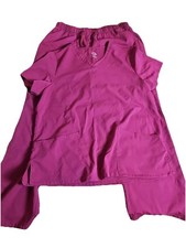 Tjm scrub set top and bottom ML burgandy