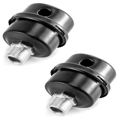 QWORK Kompressor Schalldämpfer Filter 2 Stück 1/2 PT 20mm Metall Luftfilter Set