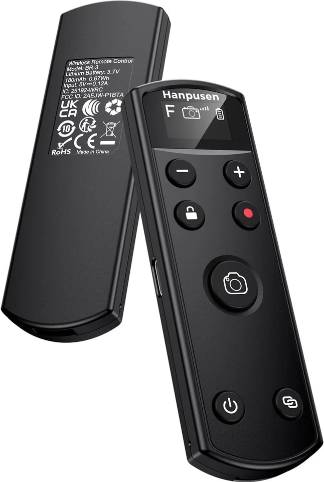 Wireless Remote Control for Fujifilm Cameras, Rechargeable OLED - Image 2 of 4