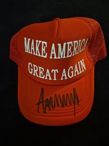 Donald Trump Signed Make America Great Again MAGA Hat Autographed w/COA POTUS