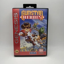 Gunstar Heroes Authentic Complete With Manual CIB Sega Genesis Tested Works