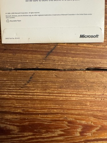 Microsoft Windows 95 Upgrade CD ROM with CD Key - NEW SEALED - Picture 2 of 4