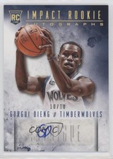 2013-14 Panini Intrigue Impact Rookie Auto Gold 10/10 Gorgui Dieng #22 Auto 5u8