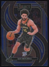 2024-25 Panini Select Blue Ajay Mitchell Rookie Premier Oklahoma City Thunder