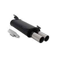 Novus Sportauspuff FüR Opel Astra F / Opel Kadett E 2X76Mm Rl-Design Mit ABE