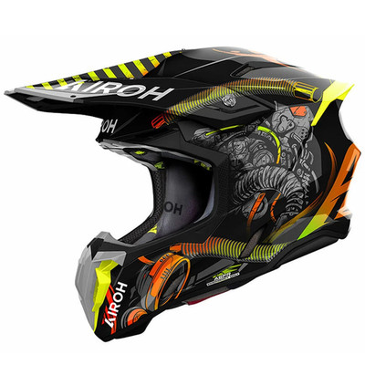 Airoh Integralhelm Moto Cross Motocross Off Road Twist 3 Toxic Gloss