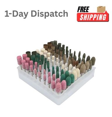 Luo ke 100 Pcs Polishing Bits Set for Dremel Rotary Tool 5 Materials