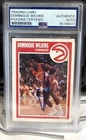 Dominique Wilkins Auto 1989-90 Fleer #7 Auto PSA/DNA 85709417 Atlanta Hawks