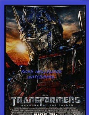 Orig TRANSFORMERS RISE OF THE FALLEN Bus Shelter Poster RARE OPTIMIST PRIME Art