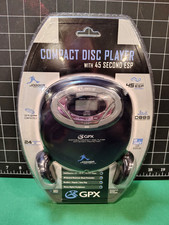 GPX Compact Disc Player C3971 Vintage Portable CD Player w/Headphones
