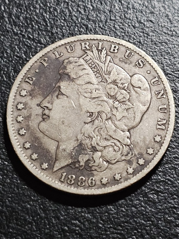 VF 1886 O MORGAN SILVER DOLLAR